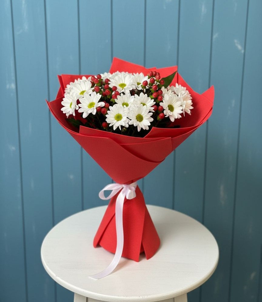 Букет цветов из: Хризантемы в Средней Ахтубе