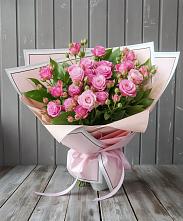 Букет Розовый кустик в Средней Ахтубе