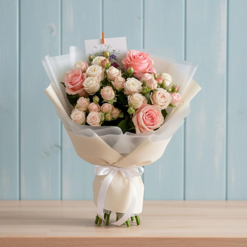 Букет цветов из: Розы в Средней Ахтубе