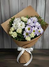 Букет цветов из:  Хризантемы и Розы в Средней Ахтубе